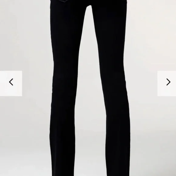 Miss Me Black Boot Cut Jeans with Silver Skull Design - Picture 3 of 3